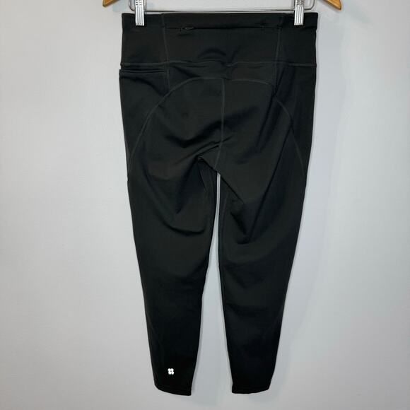 Sweaty Betty Power 7/8 Workout High Rise Leggings Slate Grey Stretch Womens Sz 8 - Picture 9 of 12